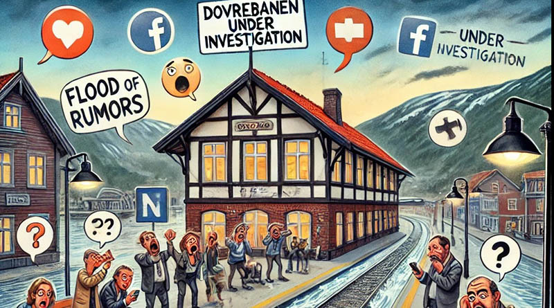 Dovrebanen stengt på grunn av rykteflom